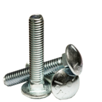 3/8&quot;-16X1&quot;,(FT) CARRIAGE BOLTS GRADE 5 COARSE ZINC