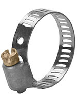 3 1/16 X 4 IN SIZE POWER SEAL GENERAL PURPOSE INDUSTRIAL HOSE CLAMP W/410 STAINLESS STEEL SCREW