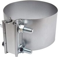 5&quot; BUTT JOINT EXHAUST CLAMP ALUMINIZED STEEL ( .7MM BD THK, 76MM BW)