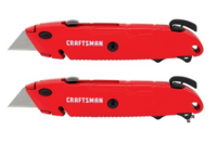 CRAFTSMAN 3/4-IN 6-BLADE RETRACTABLE UTILITY KNIFE WITH WITH ON TOOL BLADE STORAGE, INCLUDES (2) RET