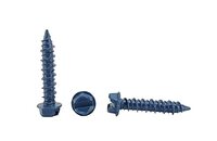 1/4 X 1 3/4&quot; INDENT HWH SLOTTED CONCRETE SCREW BLUE