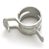 24MM SILVER CONSTANT TENSION BAND, SELF-ENCOMPASSING HOSE CLAMP, STEEL