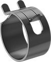 15/16&quot; OD CONSTANT TENSION 37/64&quot; WIDE BAND CLAMP CARBON STEEL ZINC PLATE BLACK