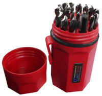 29PC SET CRYO/ NITRIDE JOBBER
LENGTH 135 DEG SPLIT DRILL BIT SET
W/ PLASTIC HOLDER (1/16-1/2 BY 64TH