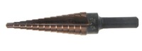 1/8-1/2&quot; STEP DRILL ULTRA BIT MULTI-DIAMETER TYPE 78-ACN TITANIUM CARBON NITRIDE COATED