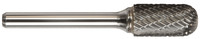 3/8&quot; DIA X 3/4&quot; LONG SC-3 CYLINDRICAL BALL NOSE CARBIDE BUR SINGLE CUT (7C124ASC) FOR ALUMINUM