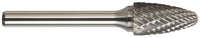 1/4&quot; DIA X 5/8&quot; LONG SF-1 ROUND TREE CARBIDE BUR SINGLE CUT (7F116ASC) FOR ALUMINUM