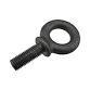 1/2-13 X 6&quot; STEM LENGTH W/ 3/8&quot; OPENING TURNED EYE BOLT, 4&quot; THRD, LOW CARBON STEEL - PLAIN FINISH