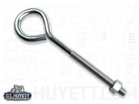 1/2&quot; X 6&quot; BENT EYE BOLT ZINC