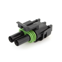 APTIV FEMALE 2-CONTACT TOWER HALF BODY WEATHER PACK CONNECTOR (AUV-15792B) MATES WITH 12010973