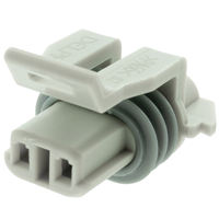 AUTOMOTIVE CONNECTORS 2P FEMALE LT GRAY 150 SERIES 14 AMPS
