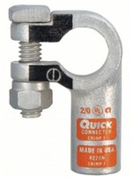 2/0 LEFT POSITIVE ORANGE A-C TIN PLATED BATTERY TERMINAL