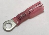 22-18 GA #6 RING TERMINAL HEAT SHRINK