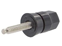 30A, 1000 VAC, BINDING POST, STANDARD HEX HEAD, BRASS PER ASTM-B16, NYLON, BLACK