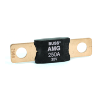 EATON&#39;S BUSSMANN SERIES AMG-250
HIGH AMP FUSE, 250A, 32VDC, BOLT-
DOWN DESIGN