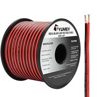 14 GA 2 CONDUCTOR RED &amp; BLACK..JACKETED DUPLEX WIRE, SAE J1128, BLACK/RED, 14/2 GAUGE