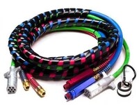 LINE 3-IN-1 POWER CORD SET, 15&#39;, RED &amp; BLUE WITH RUBBER GRIPS