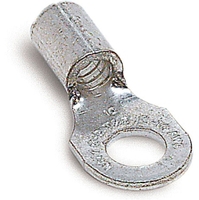 NON-INSULATED RING TERMINAL FOR WIRE RANGE 18-14 STUD SIZE 5/16, METALLIC