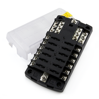 FUSE BLOCK STBLADE 12CIRC W/GN MFG: BLUE SEA SYSTEMS