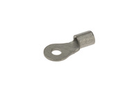 NON-INSULATED RING TERMINAL FOR WIRE RANGE 12-10 STUD SIZE #6, METALLIC, MILITARY SPECIFIED