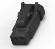 16-22 AWG 2 WAY DTM PLUG WITH TERMINAL RESISTOR,