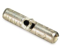 NON-INSULATED BUTT SPLICE CONNECTOR FOR WIRE RANGE 6-5 LENGTH 1.12 DIAMETER .37,METALLIC