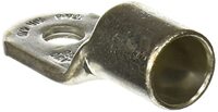 NON-INSULATED - TUBULAR RING TERMINAL FOR WIRE RANGE 2 STUD SIZE 3/8, METALLIC, MILITARY SPEC