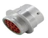 HYBRID, HOUSING FOR FEMALE TERMINALS, WIRE-TO-WIRE, 16 POSITION, SEALABLE, GREEN DEUTSCH