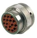 HYBRID, HOUSING FOR MALE TERMINALS, WIRE-TO-WIRE, 16 POSITION, SEALABLE, GREEN DEUTSCH