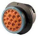 CONN RCPT HSNG MALE 21POS PNL MT