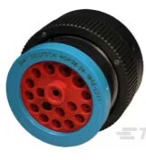 18 POSITION CIRCULAR CONNECTOR PLUG HOUSING FREE HANGING (IN-LINE) COUPLING NUT,