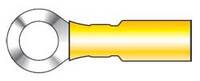 CRIMP-SOLDER SHRINK TERMINAL - ADHESIVE LINED..12-10 GA (YELLOW) 5/16&quot; RING