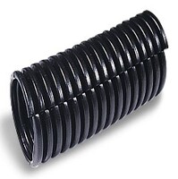 1/2&quot; CORRUGATED SPLIT LOOM POLYETHYLENE, .500ID X 100FT BLACK