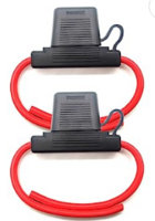 6 PACK 8 GAUGE APX MAXI INLINE BLADE FUSE HOLDER W WATERPROOF CAP 12V/24V/32V DC