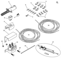 CAB WIRING KIT 50 AMO SMART CIRCUIT BREAKER, ROCKER SWITCH 20&#39;