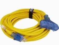 UTILITECH PRO 50-FT 15-AMP 120-VOLT 3-OUTLET 12-GAUGE YELLOW OUTDOOR EXTENSION CORD