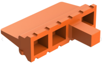 12 WAY electrical  PLUG connector , DROP-IN CROSS LOCK