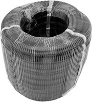 1/4&#39;&#39; X 100 FT BLACK WITH GRAY STRIPE NYLON SLIT WIRE LOOM