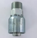 CRIMP HOSE END, MALE NPTF PIPE RIGID STRAIGHT