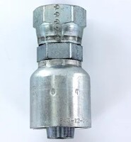 3/4&quot; FJIC X 3/4&quot; CRIMP TYPE HOSE END, FEMALE JIC 37 SWIVEL STRAIGHT, CRIMP HOSE FITTING