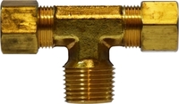 5/16 COMPRESSION X 1/8 MNPT BRANCH TEE BRASS