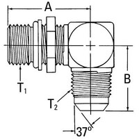 ETN ADAPTER MALE ORB X MALE JIC 90 DEG
