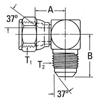 ETN ADAPTER FEMALE JIC X MALE JIC 90 DEG