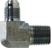 90DEG ELBOW, 1/4&quot; JIC (7/16&quot;-20 THREAD) X 1/8&quot; NPTF MALE