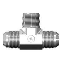 1/4 MJIC X 1/4 MJIC X 1/8 MNPT MALE BRANCH TEE STEEL