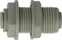 1/4 PLASTIC PPDOT BULKHEAD UNION