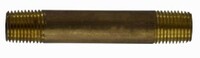 1/4 X 1-1/2 RED BRASS NIPPLE
