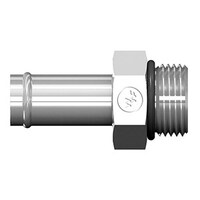 BARBED- 5/8 BEADED X 7/8-14 MALE ORB- STEEL..