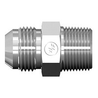 STRAIGHT ADAPTER - 1-1/2 IN MALE PIPE RIGID X 1-1/2 IN MALE JIC 37? FLARE, STEEL