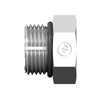 3/8 HEX HEAD &quot;O&quot; RING PLUG WITH HOLE